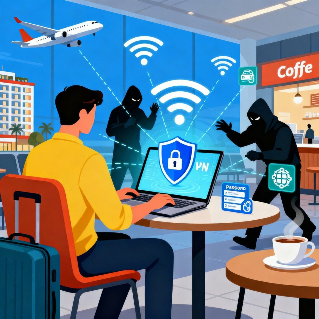 danger wifi public en voyage